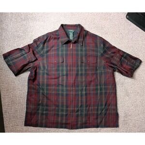 Ralph Lauren Polo Red Tartan Plaid Shirt Jacket Hunting VtG Gents Flannel 3XL